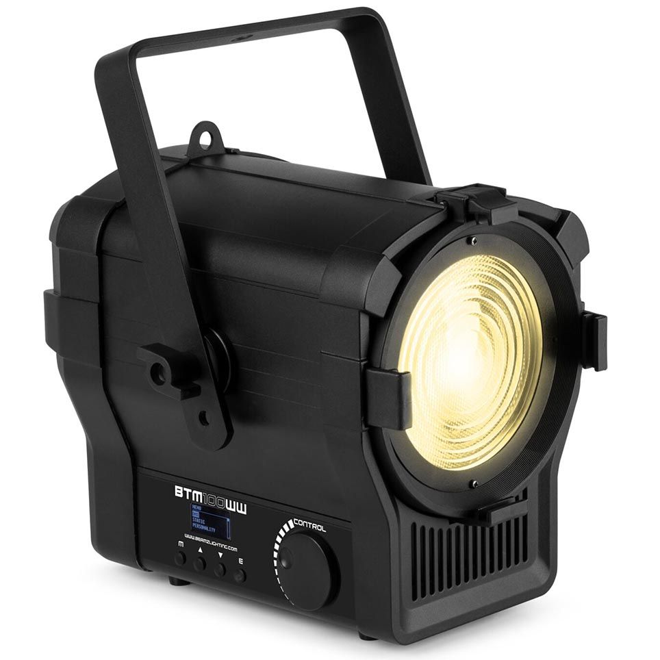 BeamzPRO BTM100WW Fresnel Zoom 100W WW 3200K LED Light