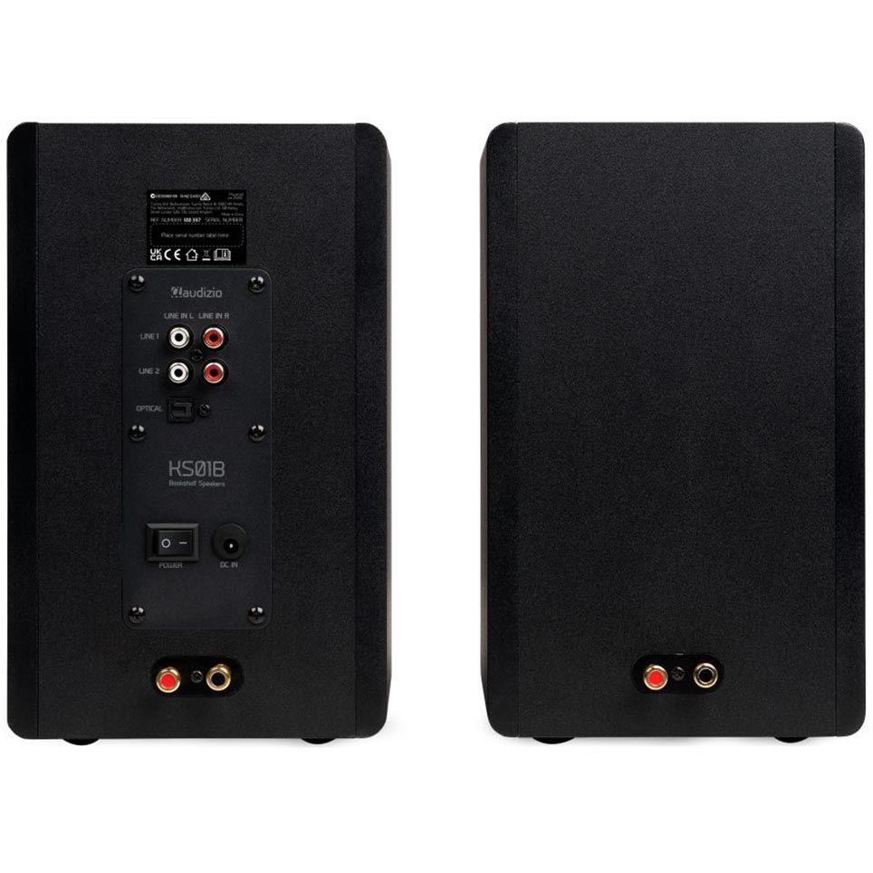 Audizio KS01B Active Bookshelf Speaker Set 120W BT - Black
