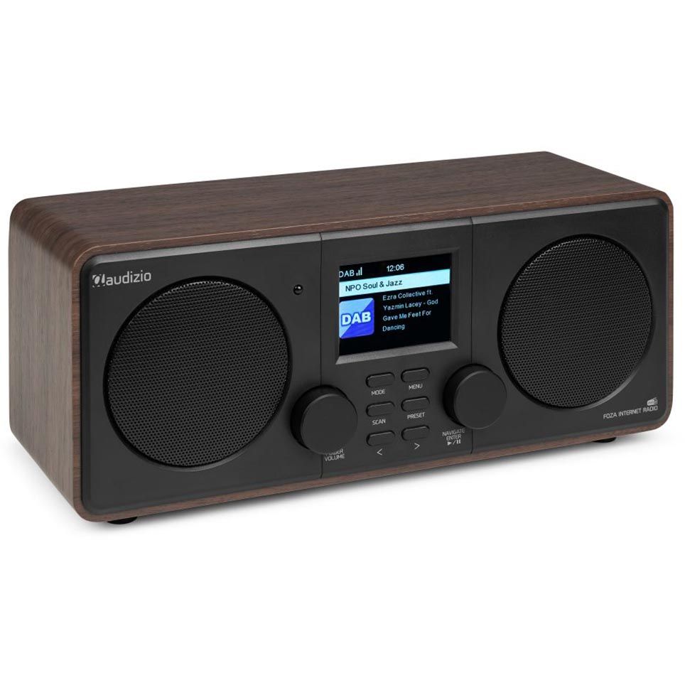 Audizio Foza WiFi Internet Stereo Radio with DAB+ (Wood)