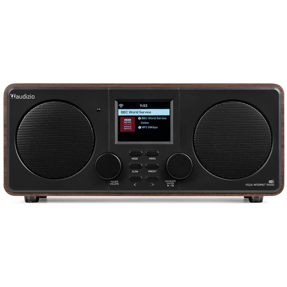Audizio Foza WiFi Internet Stereo Radio with DAB+ (Wood)