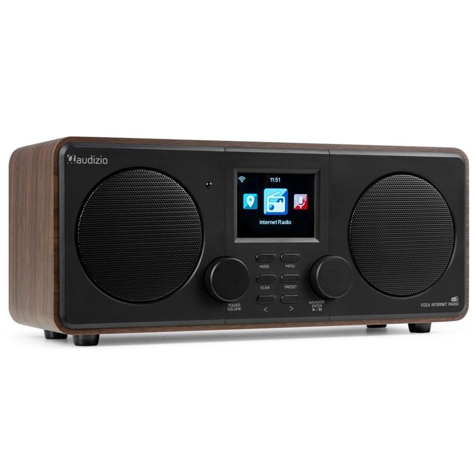 Audizio Foza WiFi Internet Stereo Radio with DAB+ (Wood)