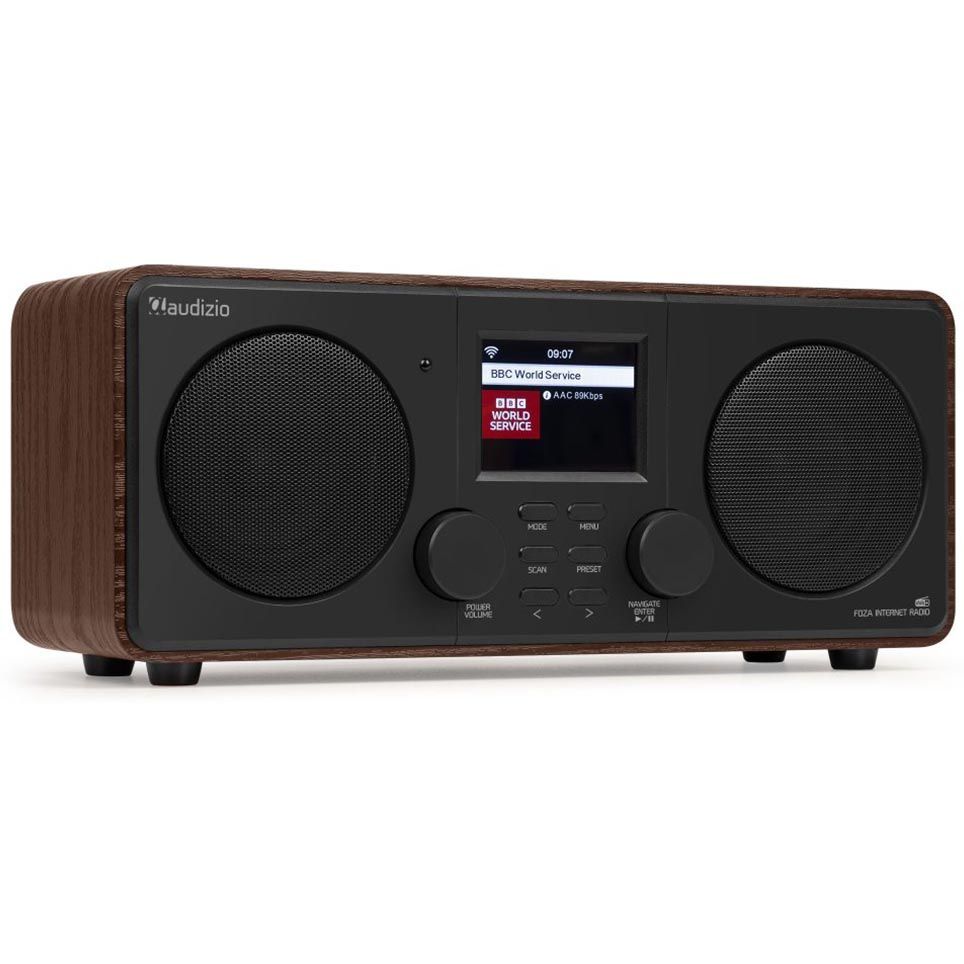 Audizio Foza WiFi Internet Stereo Radio with DAB+ (Wood)