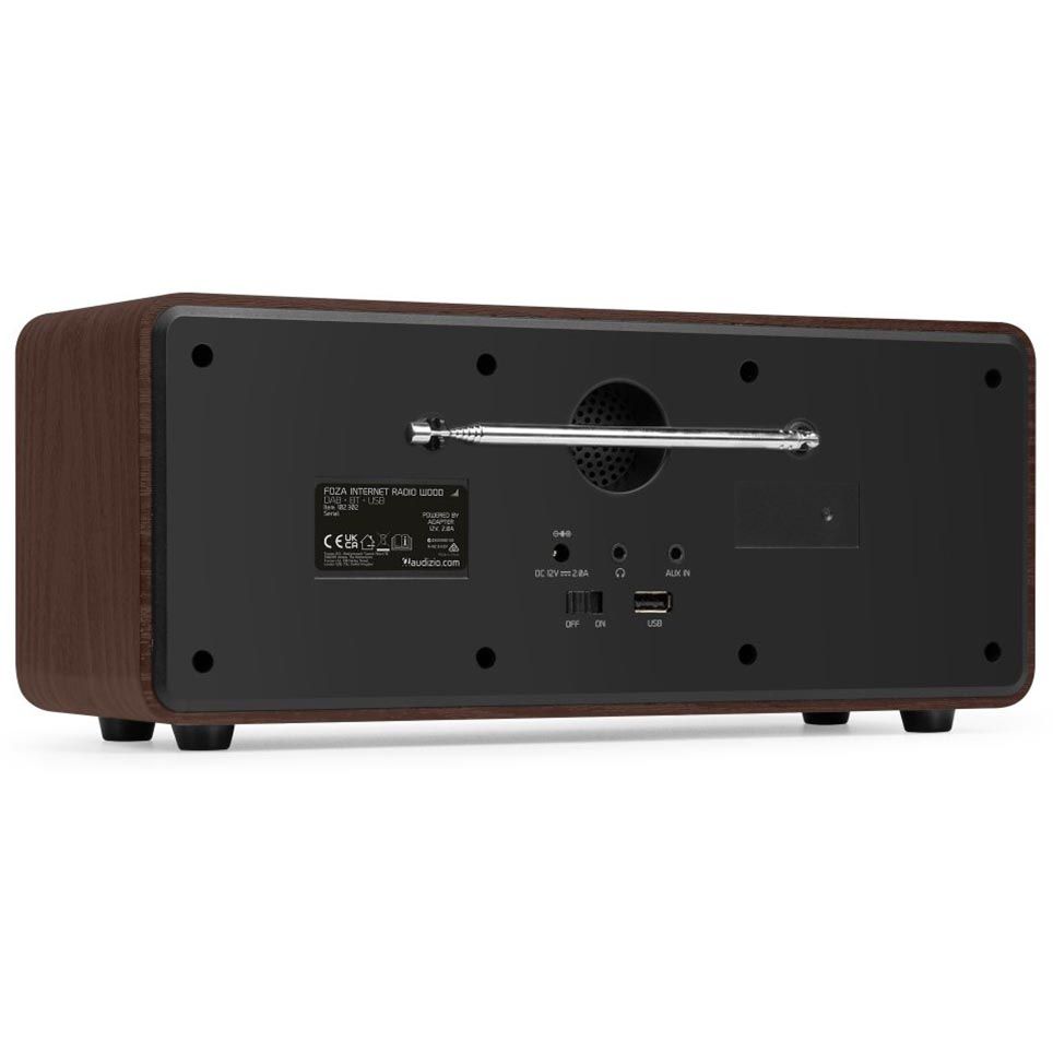 Audizio Foza WiFi Internet Stereo Radio with DAB+ (Wood)