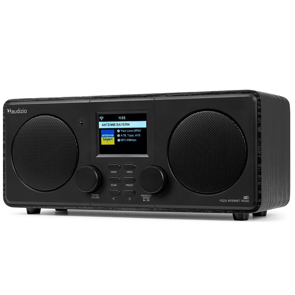 Audizio Foza WIFI Internet Stereo Radio with DAB+ (Black)