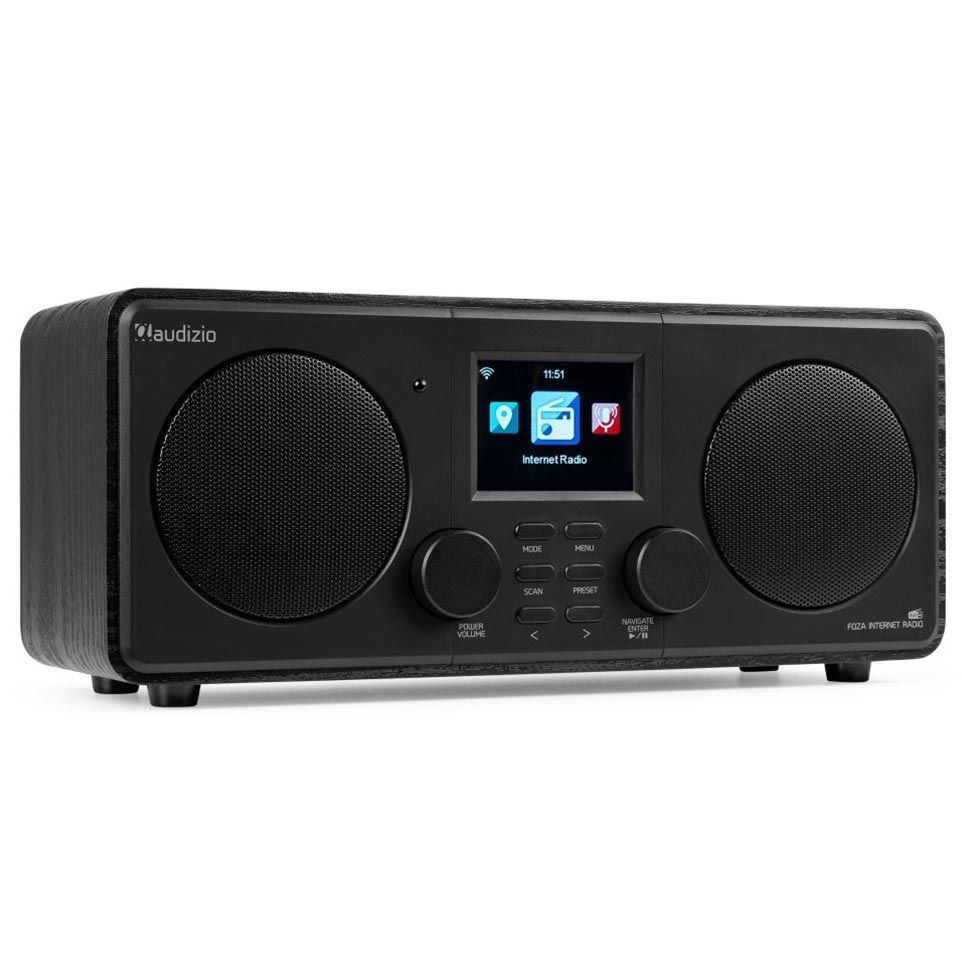 Audizio Foza WIFI Internet Stereo Radio with DAB+ (Black)