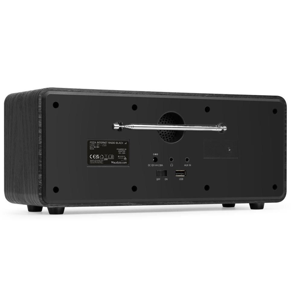 Audizio Foza WIFI Internet Stereo Radio with DAB+ (Black)
