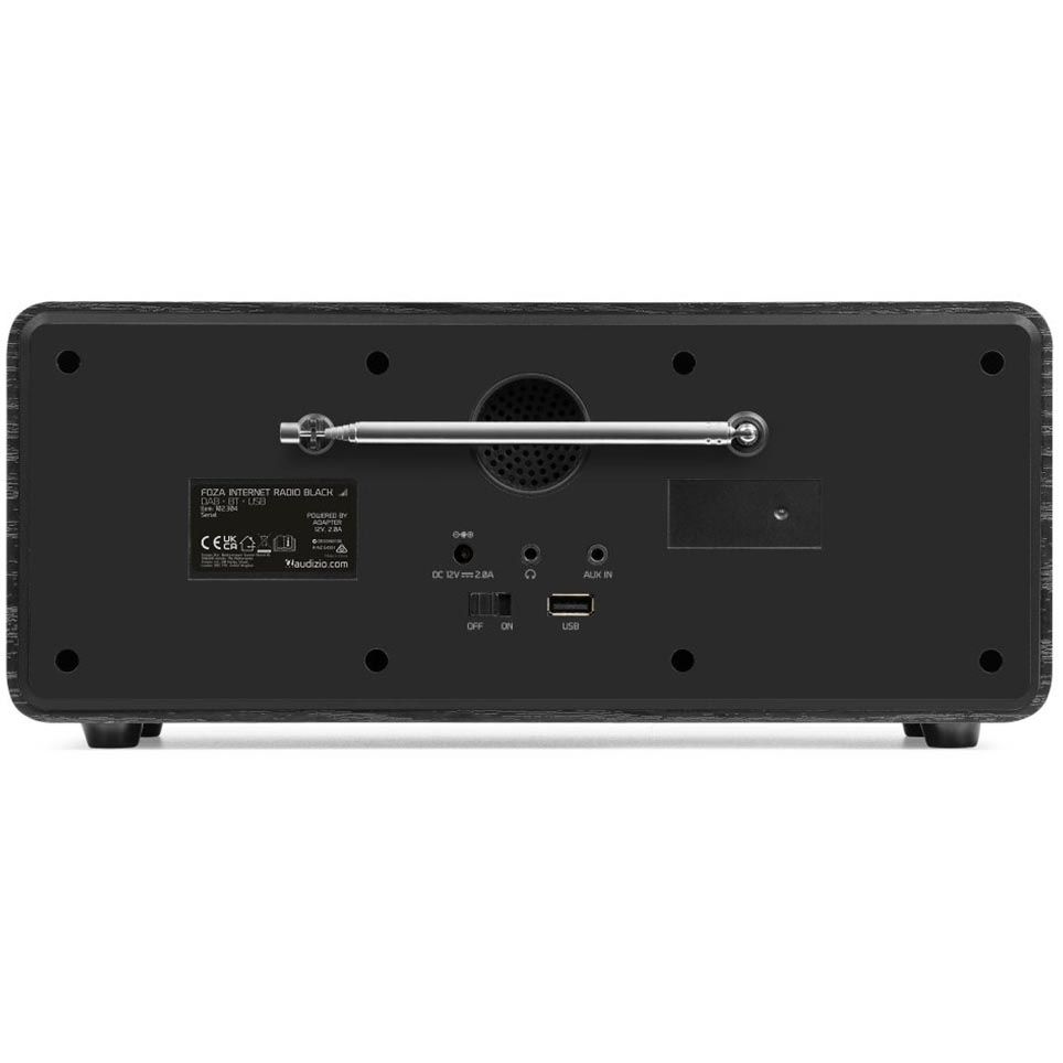 Audizio Foza WIFI Internet Stereo Radio with DAB+ (Black)