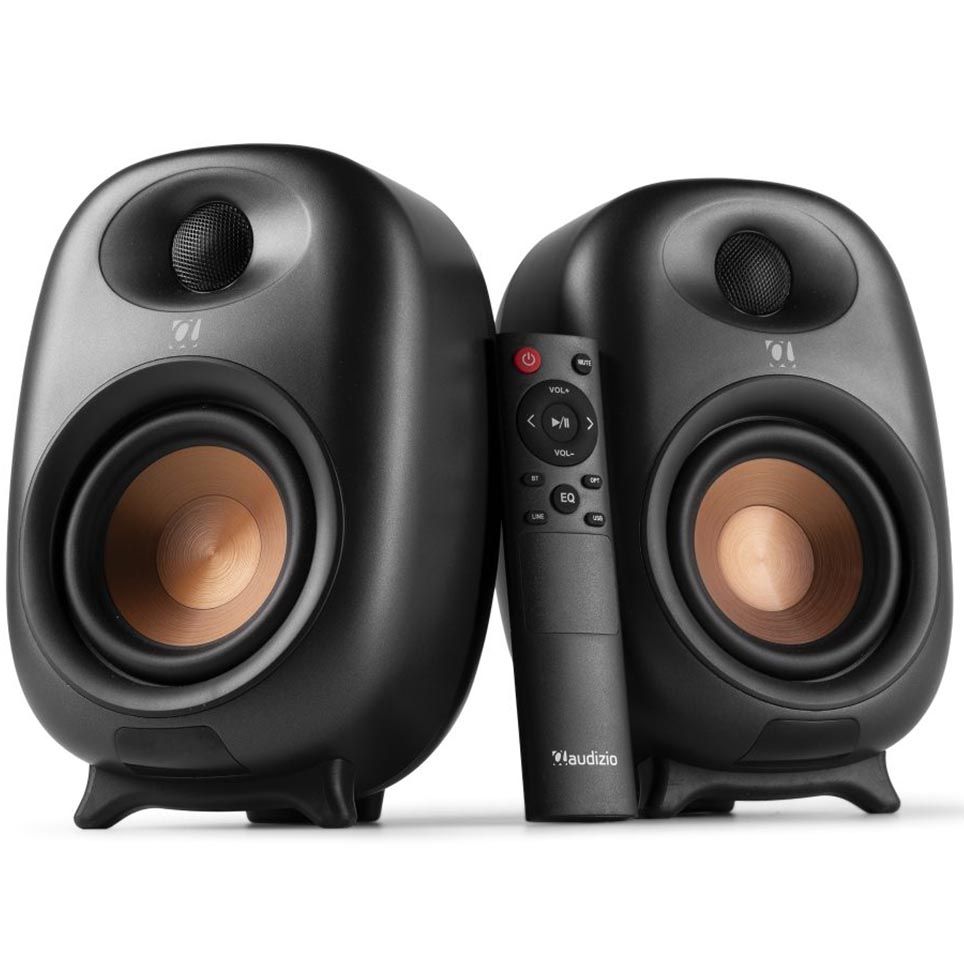 Audizio RS80 Active Bookshelf Speaker Set 160W BT