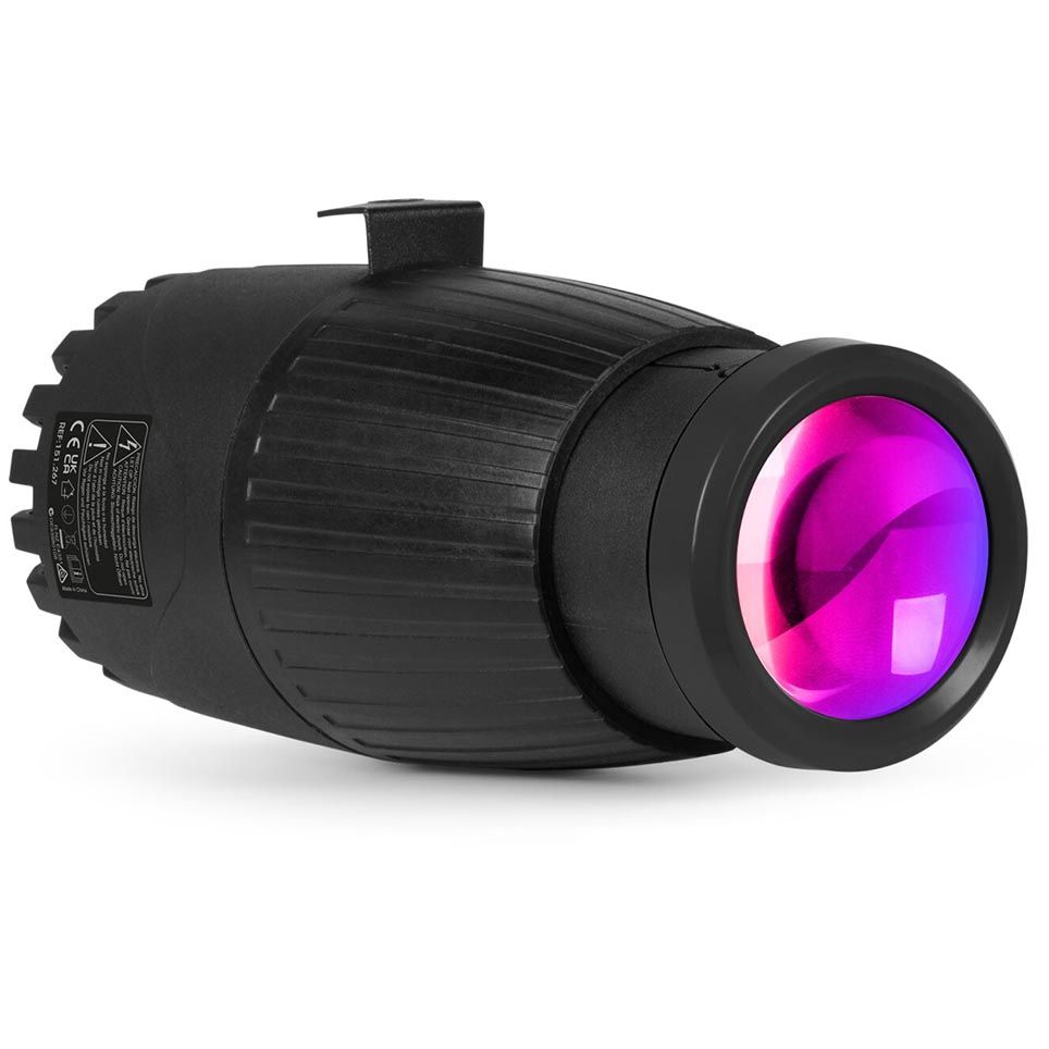 Beamz PSZ18W LED Pin Spot Light 18W RGBW with Zoom