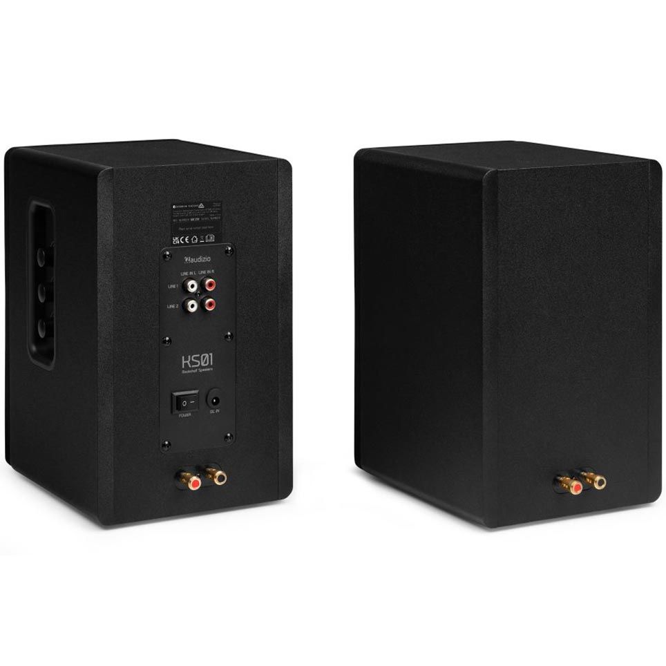 Audizio KS01 Active Bookshelf Speaker Set 80W Black
