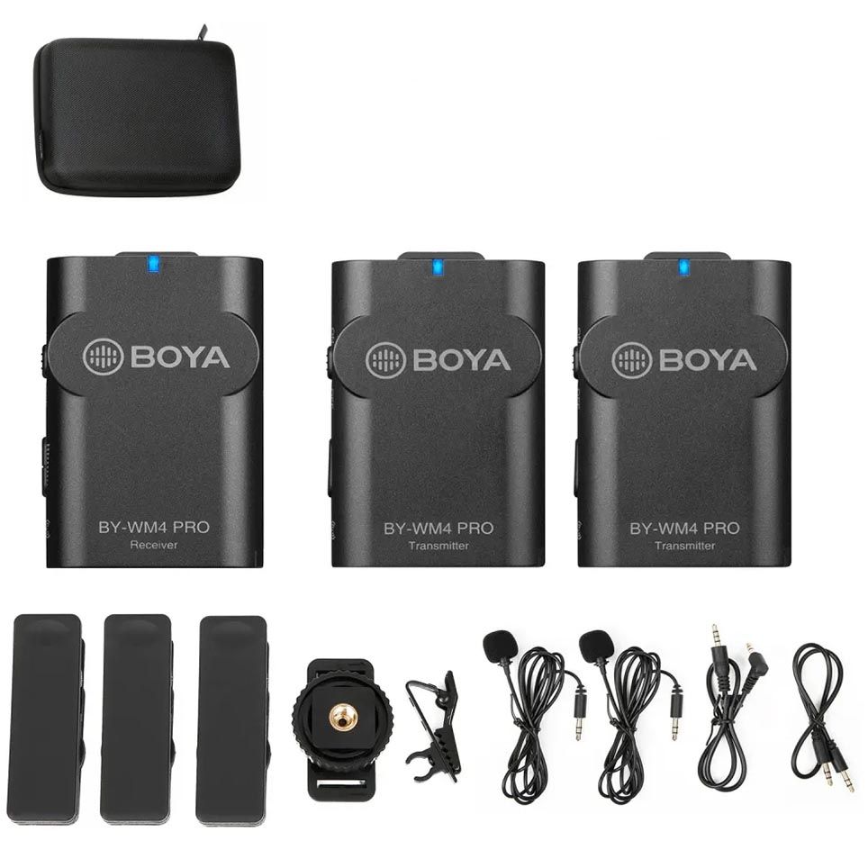 Boya BY-WM4 Pro-K2 2.4GHz Wireless Microphone Kit for Android 1+1