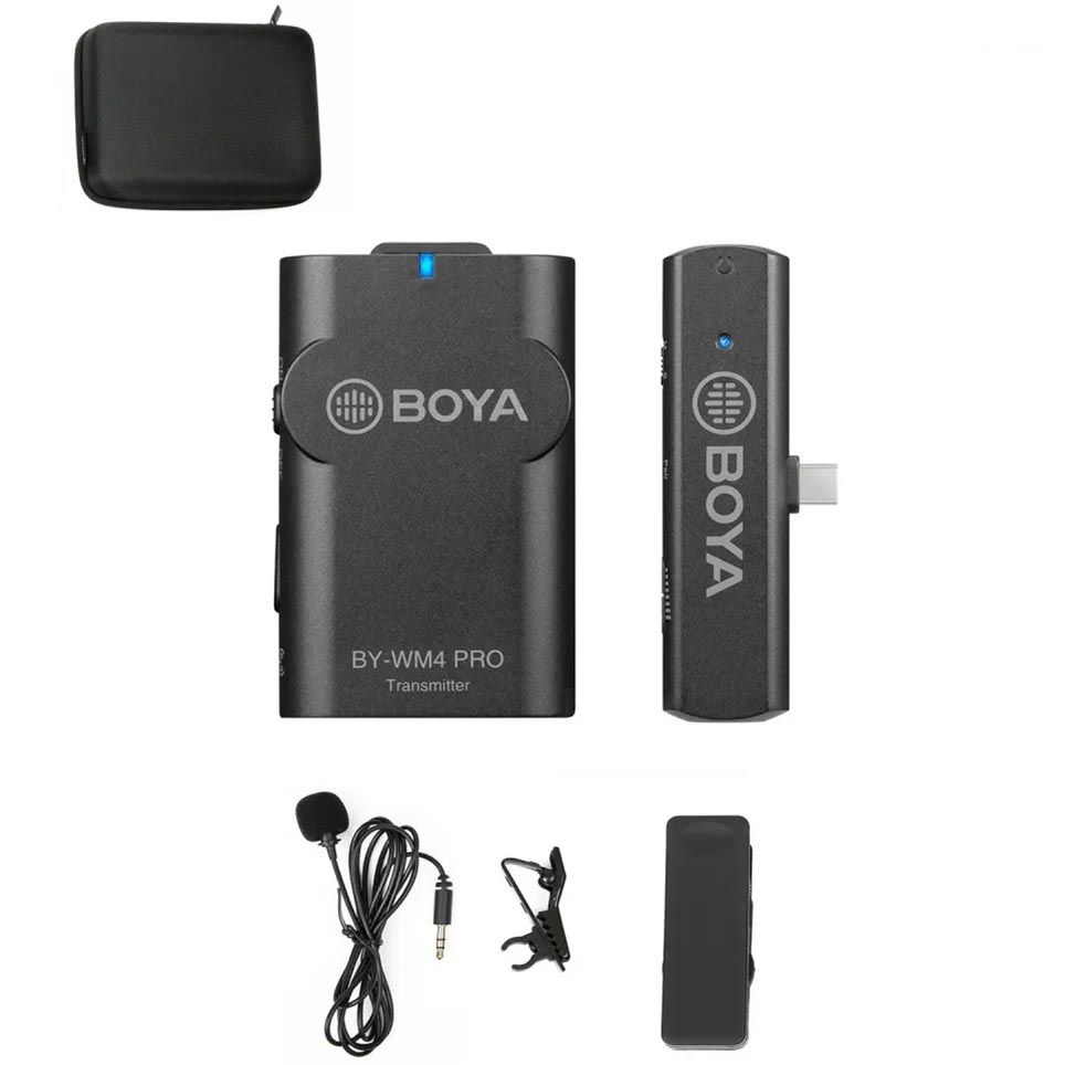 Boya BY-WM4 Pro-K5 2.4GHz Wireless Microphone Kit for Android (1+1)