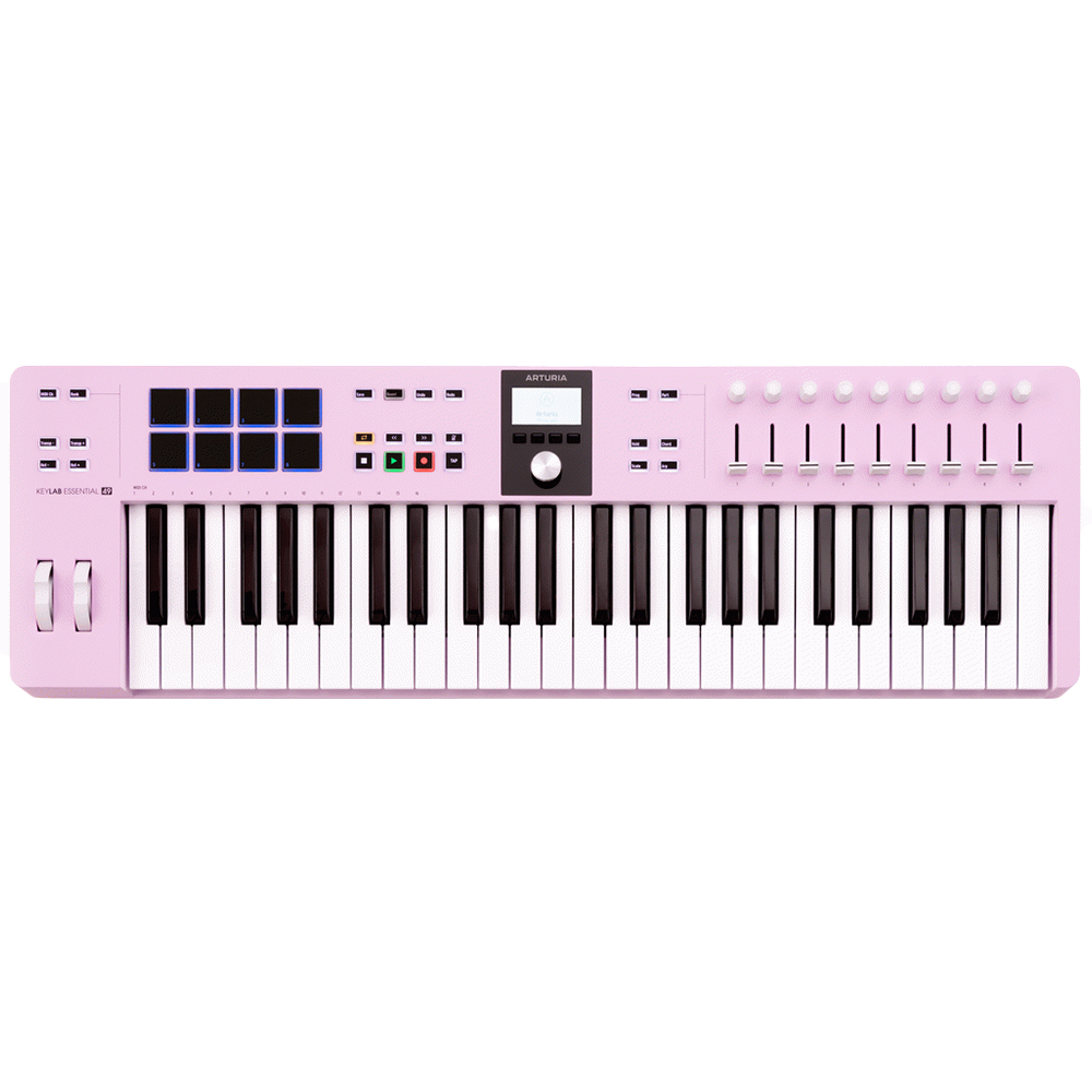 Arturia KeyLab Essential mk3 49-Key Universal MIDI Controller (Rose Quartz) - Image 2