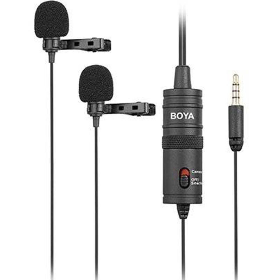 Boya BY-M1DM Dual Lavalier Microphone Omnidirectional Mic