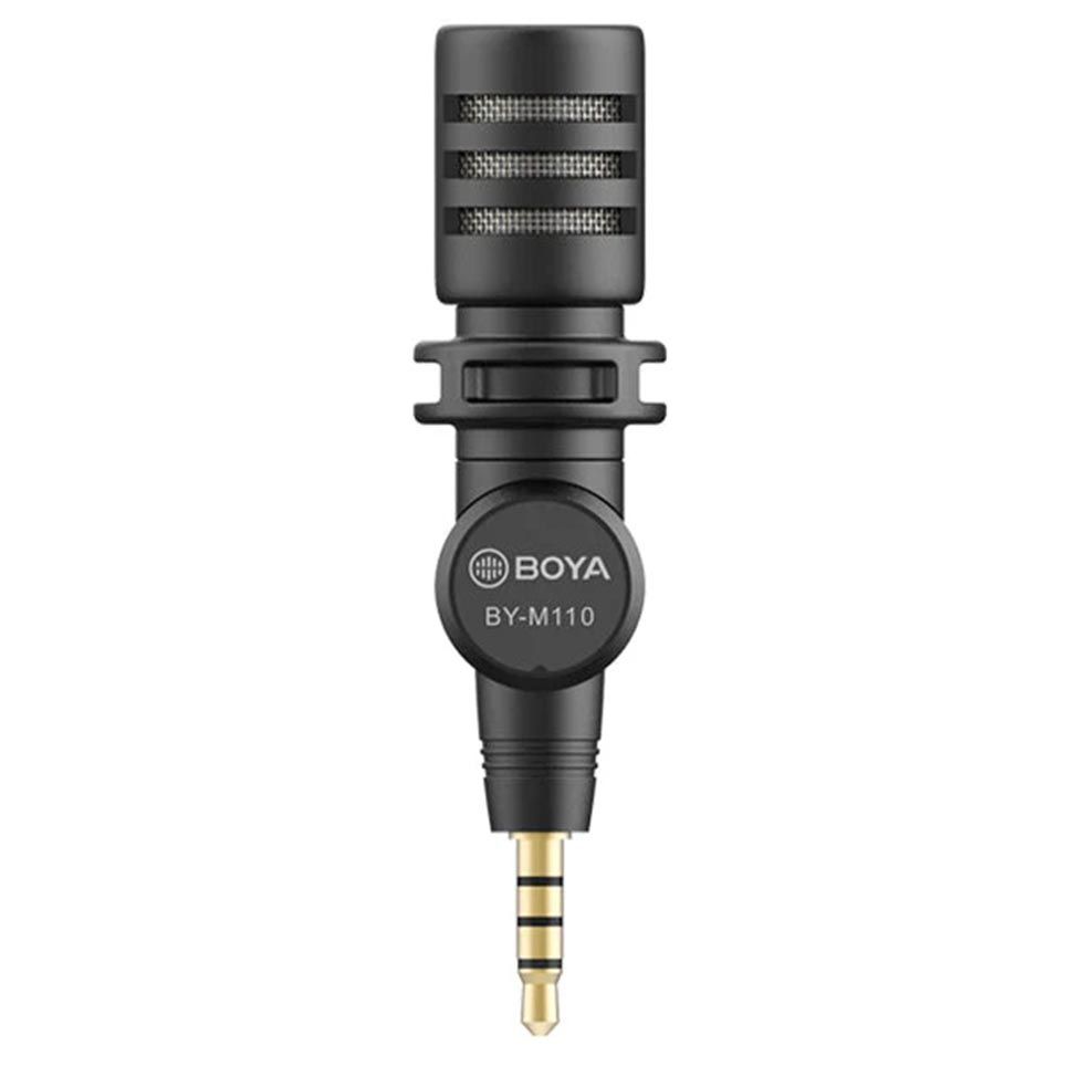 Boya BY-M110 Plug & Play Microphone (3.5mm) for Smartphone, Laptop & Tablet