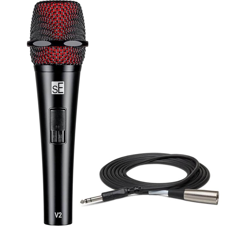 sE Electronics V2 Dynamic Microphone with XLR-Jack Cable