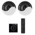 Power Dynamics Powerline B50BSet In-Wall Audio Amplifier with 2 Ceiling Speakers