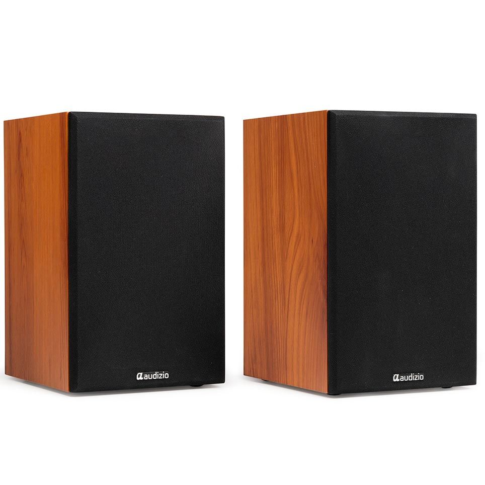 Audizio KS02 Active Bookshelf Speaker Set 80W BT Wood