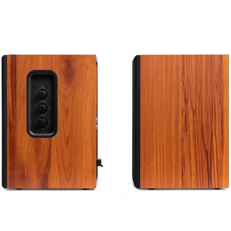 Audizio KS02 Active Bookshelf Speaker Set 80W BT Wood