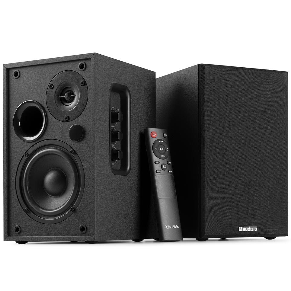 Audizio KS02 Active Bookshelf Speaker Set 80W BT Black