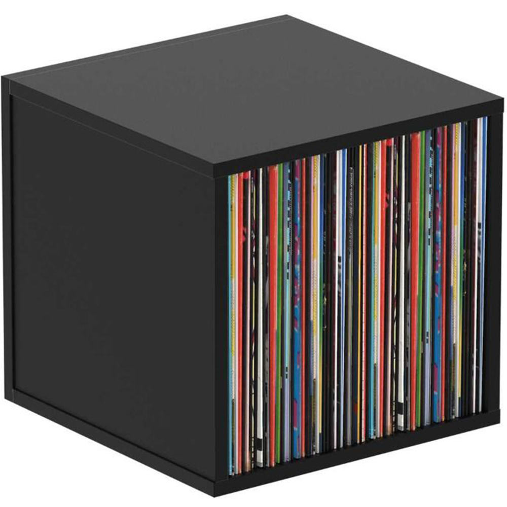 (B-STOCK) Glorious Record Storage Box – Fits 110 Vinyl Records – Black