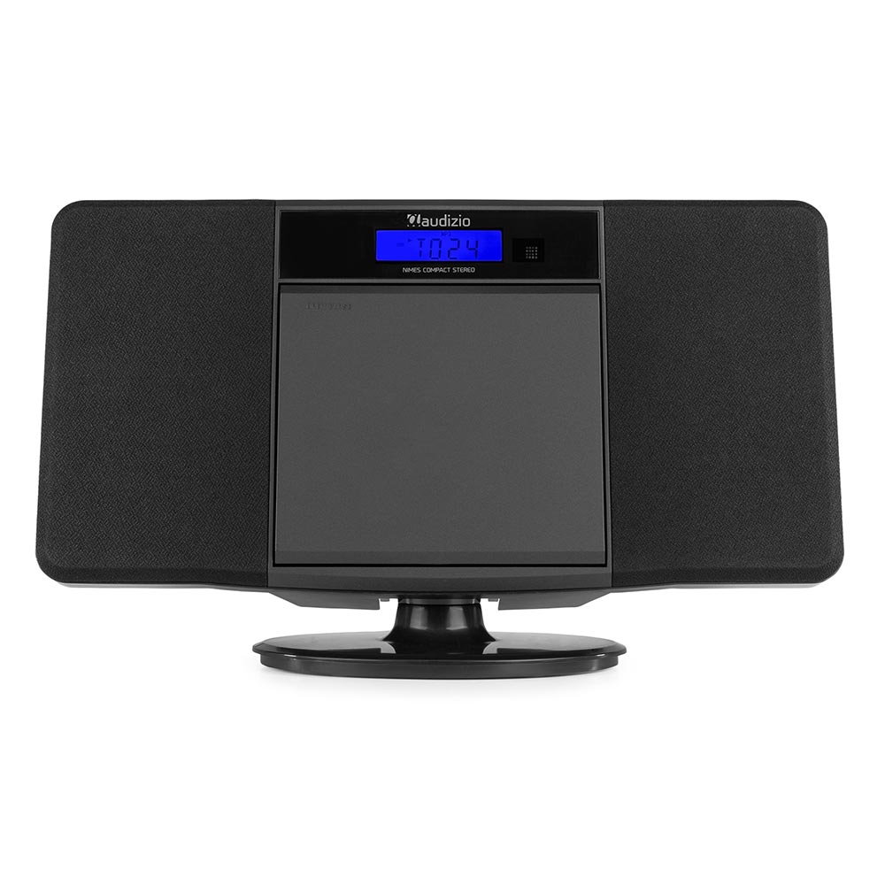 (B-STOCK) Audizio Nimes Black – Stereo HiFi System BT, CD, CD-R, CD-RW, MP3, FM