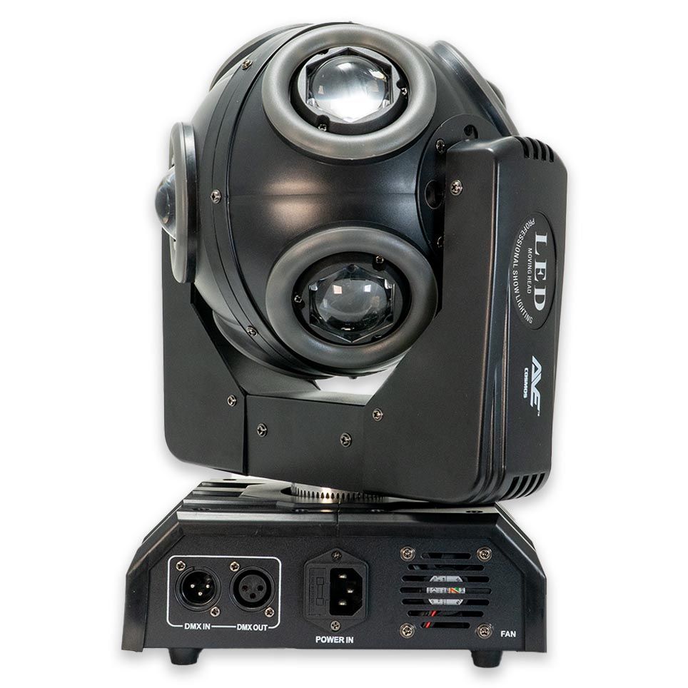 AVE COSMOS 8 Head Moving Head Multi-Effect DMX Lighting with LED Ring Effects