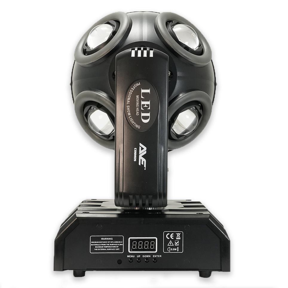 AVE COSMOS 8 Head Moving Head Multi-Effect DMX Lighting with LED Ring Effects