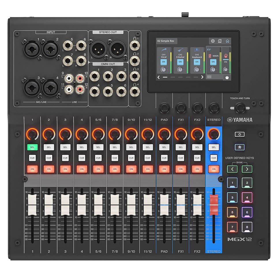 Yamaha MGX12 18-Channel Digital Mixing Console - Black