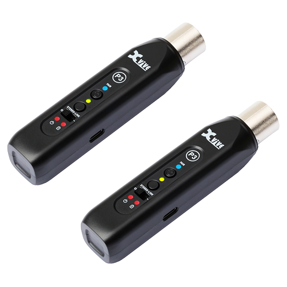 () XVIVE P3D Bluetooth XLR Audio Receiver – Stereo Pair