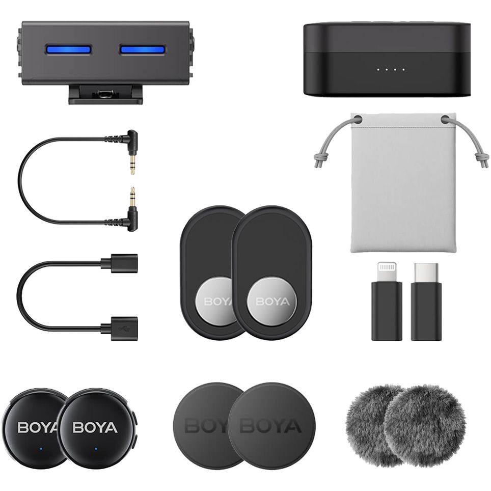 BOYA BOYALINK 3 AI-Powered Button-Sized Wireless Microphone