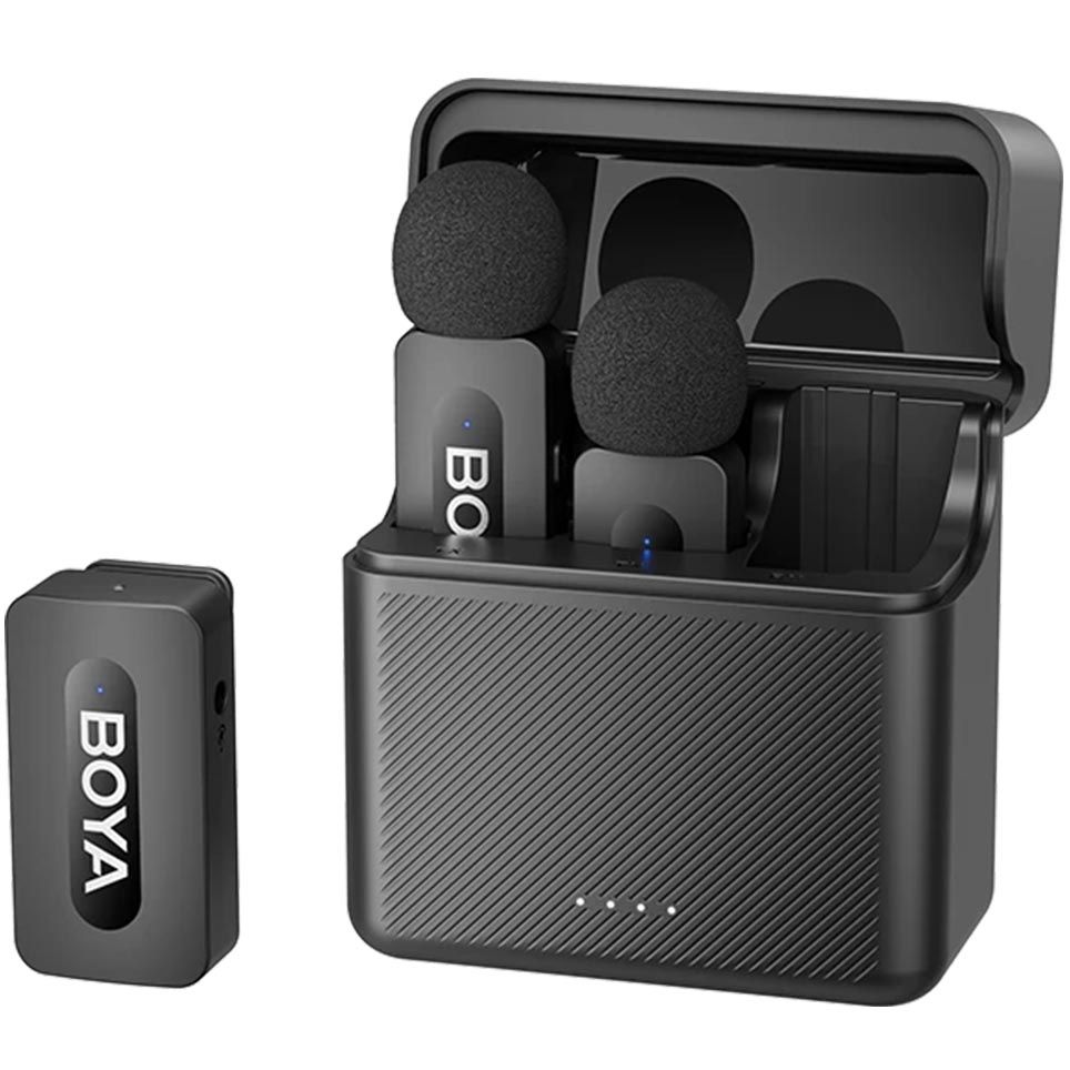 BOYA BY-V3 2.4 GHz Dual-Channel Wireless Microphone
