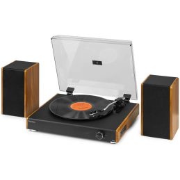 Audizio RP335 Vintage Record Player with speakers Wood