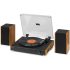 Audizio RP335 Vintage Record Player with Bluetooth Speakers (Wood)