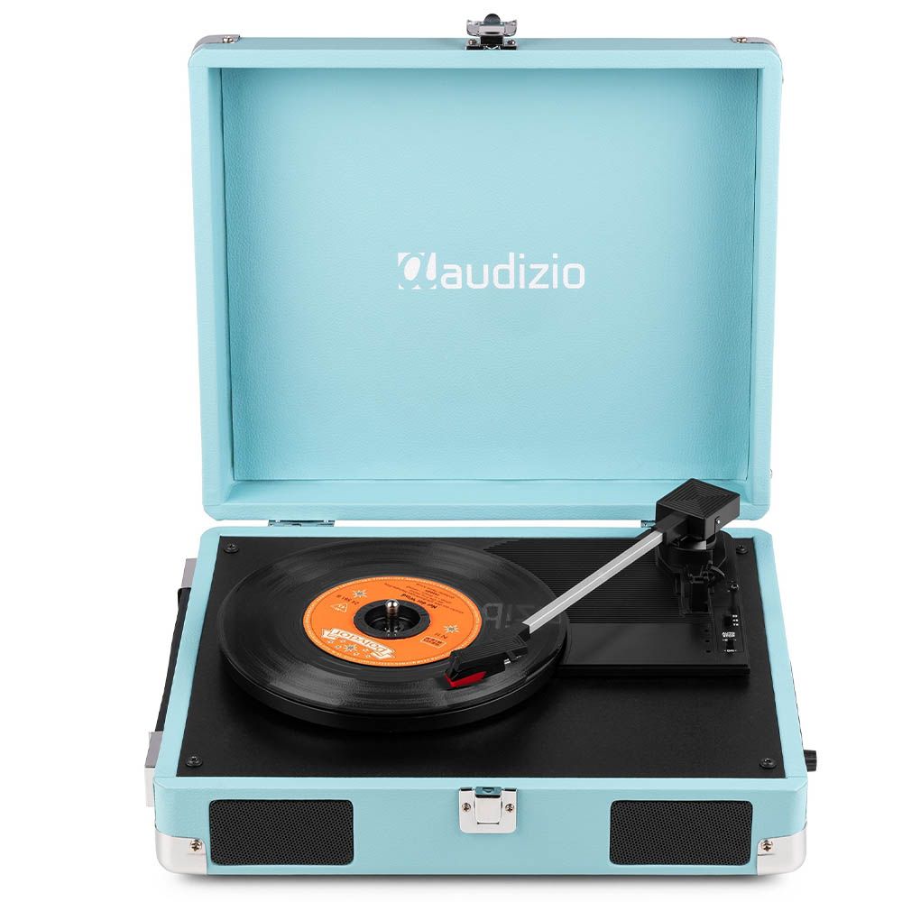 Audizio RP111BL Record Player Briefcase Blue