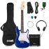 MAX GigKit 3/4 Junior Electric Guitar Pack with Amp - Blue