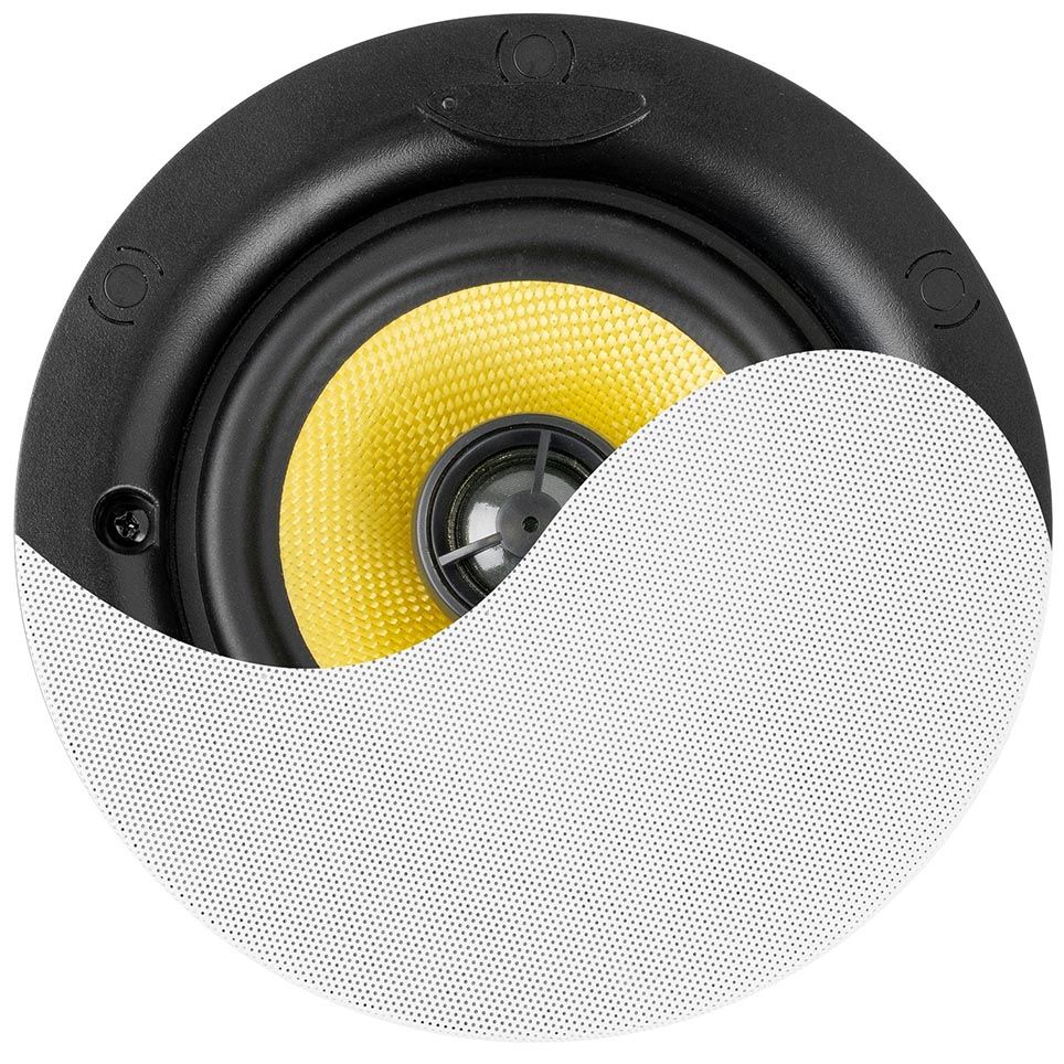 Power Dynamics KVCS5 HQ Low Profile Ceiling Speaker 2-way 5.25" White
