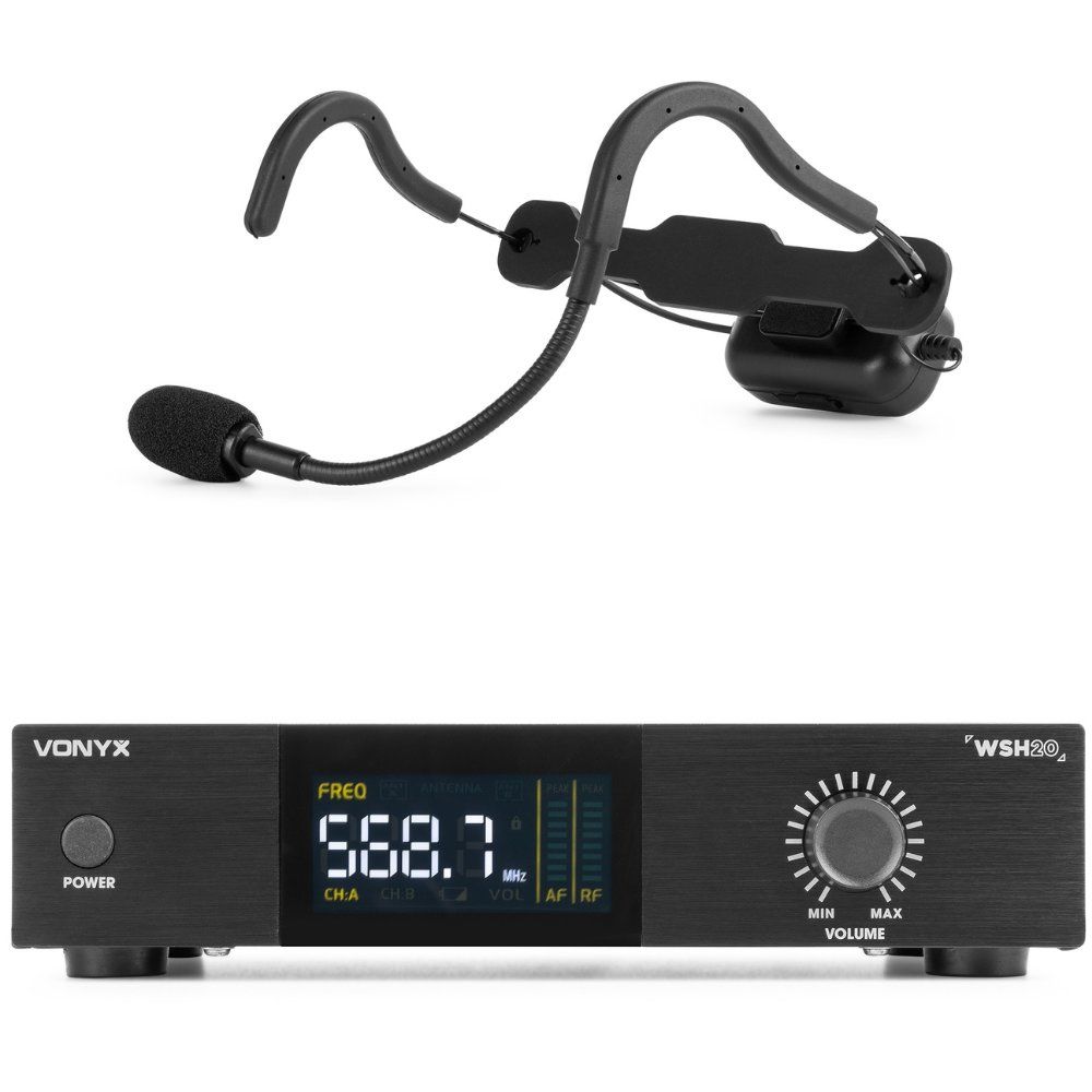 VONYX WSH20 Wireless Sports Headset + 19" Receiver