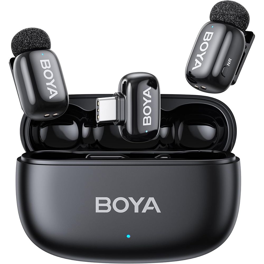 BOYA BOYA mini 2 Wireless Microphone (Black) 2TX+USB-C RX+1CC
