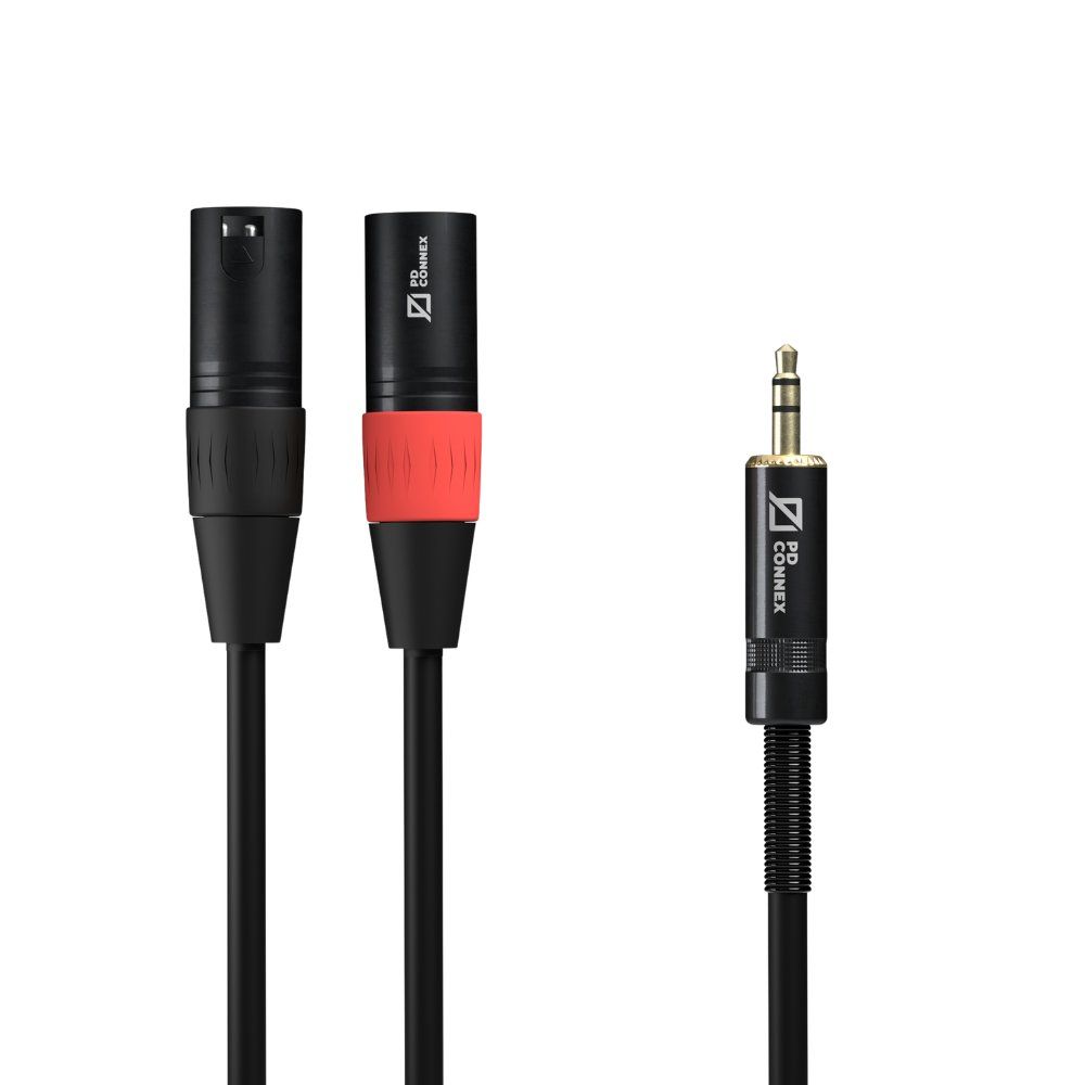 Power Dynamics CX70-3 Cable 2x XLR Male - 3.5mm Stereo 3.0m