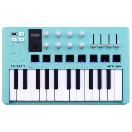 Arturia Minilab Mk3 Mini MIDI Keyboard - Aquamarine Special Edition