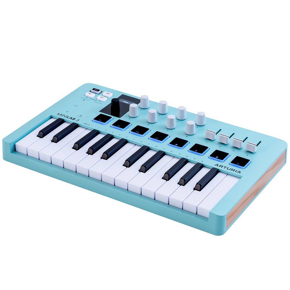 Arturia Minilab Mk3 Mini MIDI Keyboard - Aquamarine Special Edition