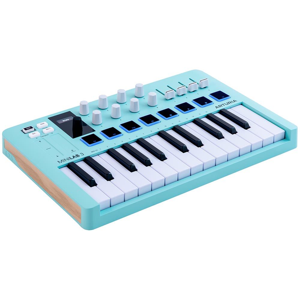 Arturia Minilab Mk3 Mini MIDI Keyboard - Aquamarine Special Edition