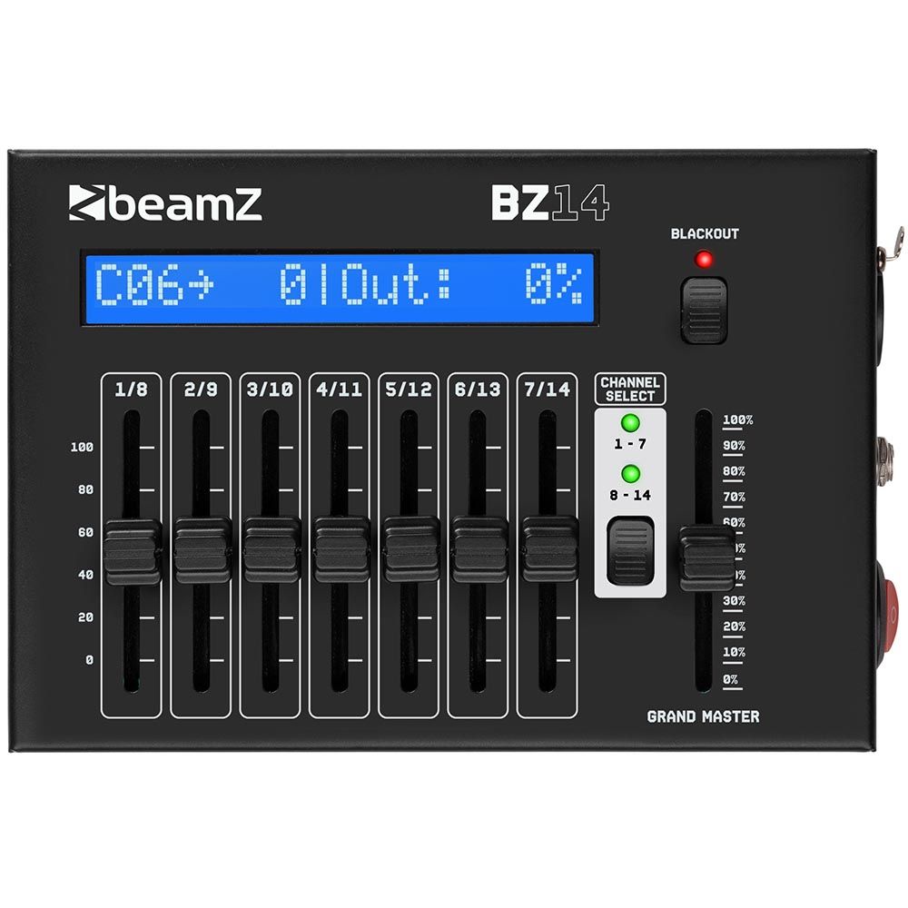Beamz BZ14 DMX Controller (2 x 7 DMX Channels)