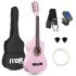 MAX SoloArt Junior 1/4 Classical Guitar Pack (Pink)