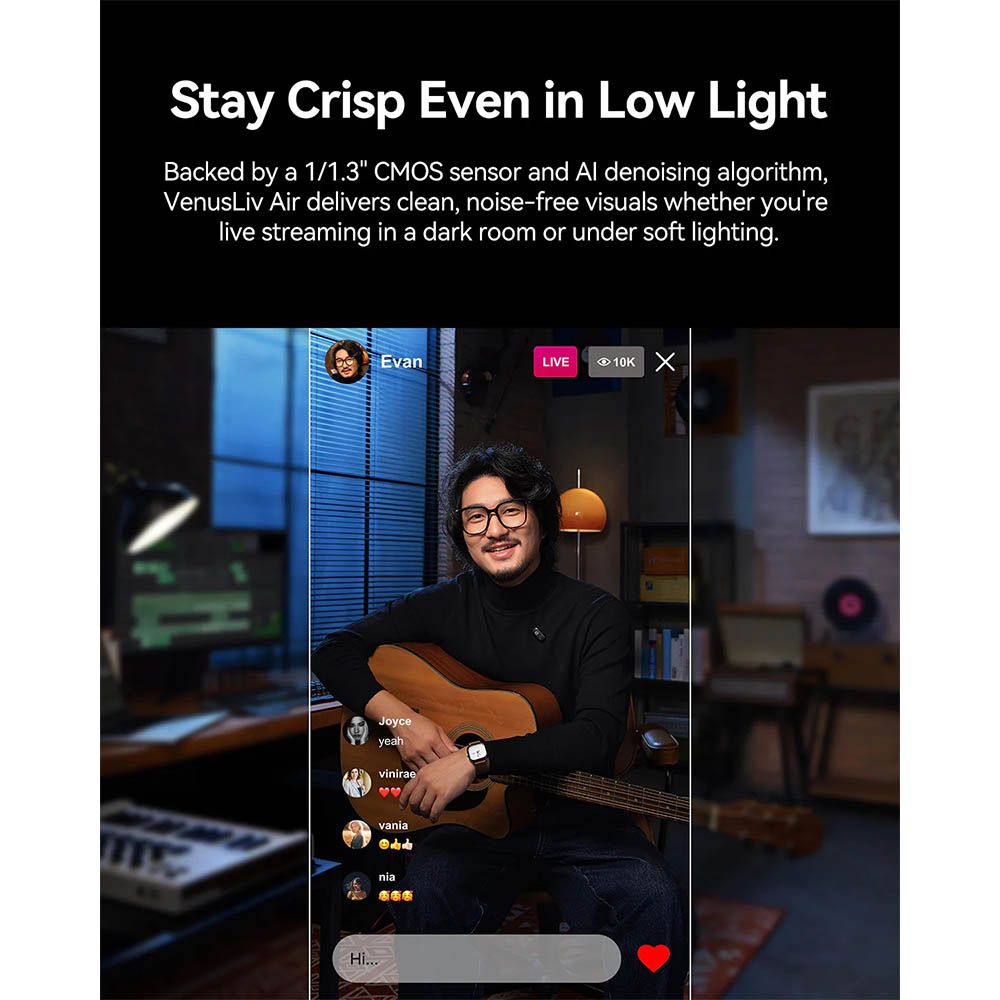 Hollyland VenusLiv Air 4K Wireless Live Streaming Camera