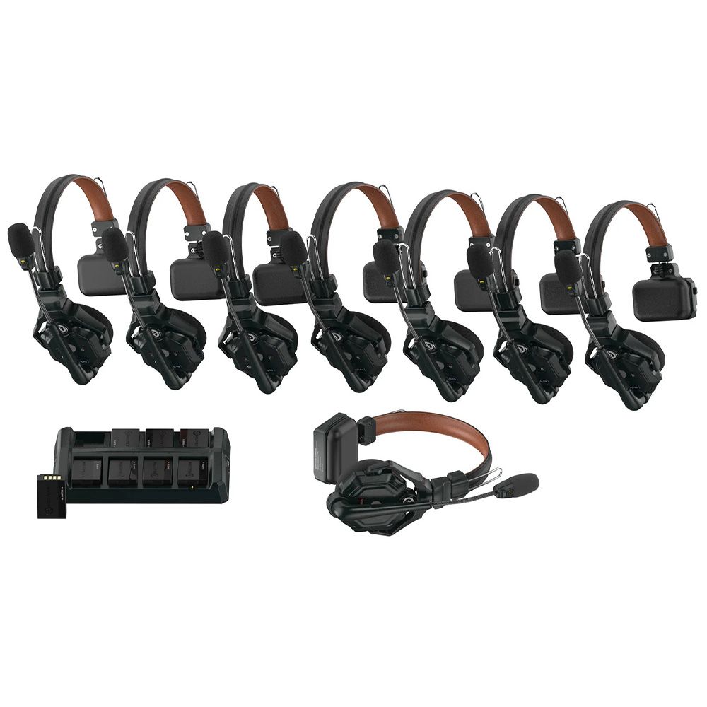Hollyland Solidcom C1 Pro-8S Full-Duplex ENC Wireless Intercom System with 8 Headsets