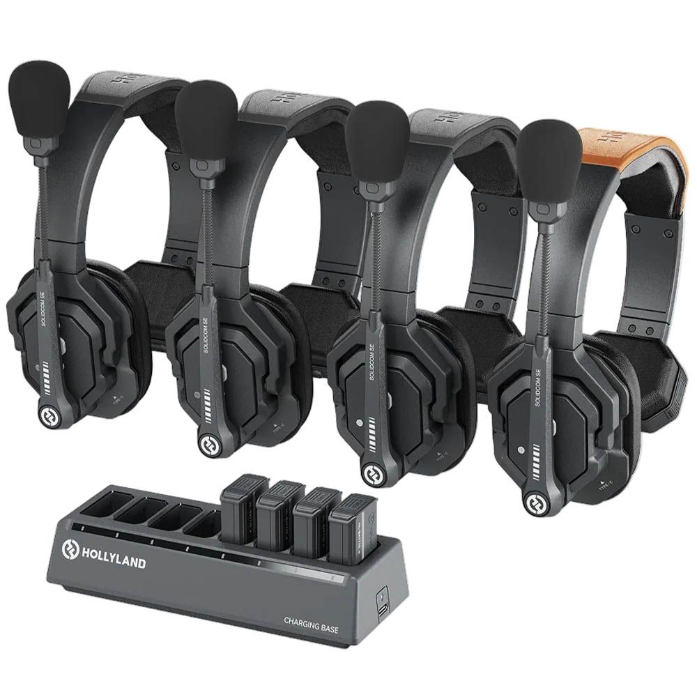 Hollyland Solidcom SE Global 4S 4-Person Headset Intercom System