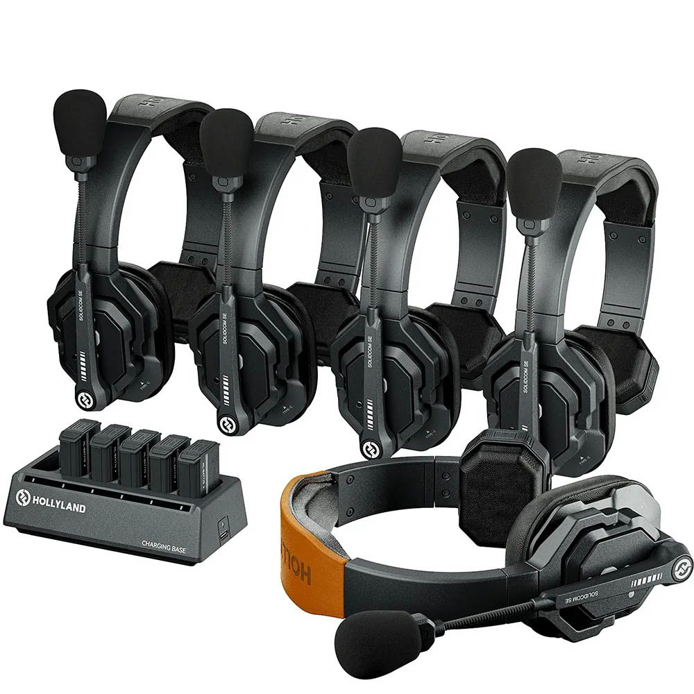 Hollyland Solidcom SE Global 5S 5-Person Full-Duplex Intercom System