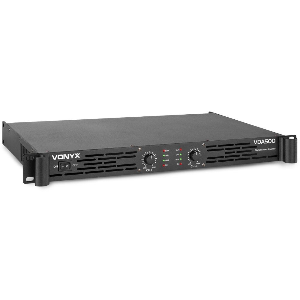 VONYX VDA500 PA Amplifier 1U 2x 250W